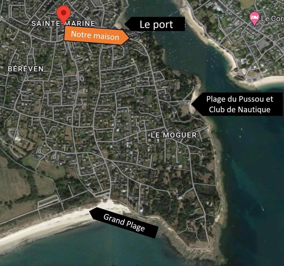 Charmante Maison Au Port De Sainte Marine Combrit Buitenkant foto